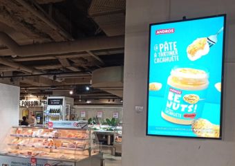 Publicité DOOH Andros Be Nuts